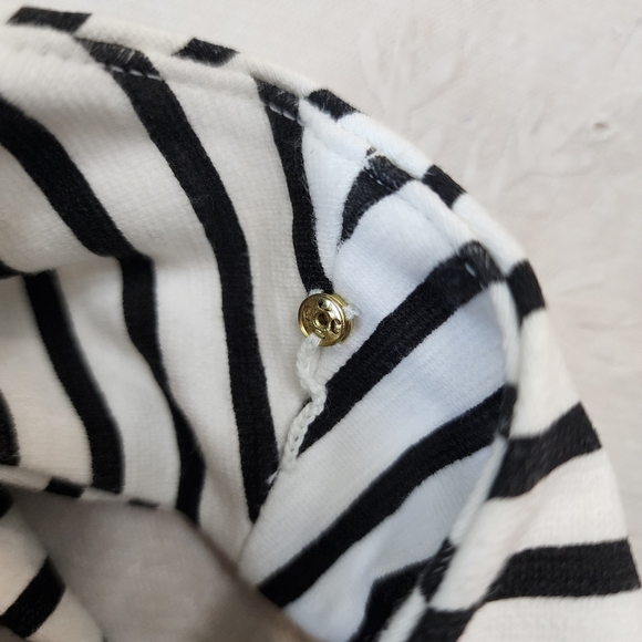 J.Crew Striped Black and White Sleeveless Dress Size XS  Front pockets - Picture 10 of 11